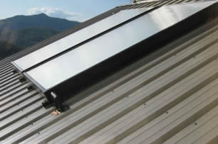 Solar Collector on Natahala Metal Roof